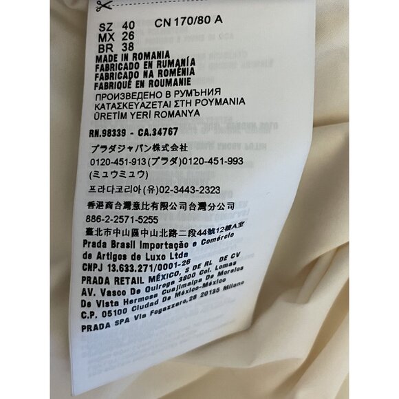 Miu Miu Womens Ivory Cable Knit Puffer Jacket With Hood & Full-Zip Closure - Picture 14 of 16